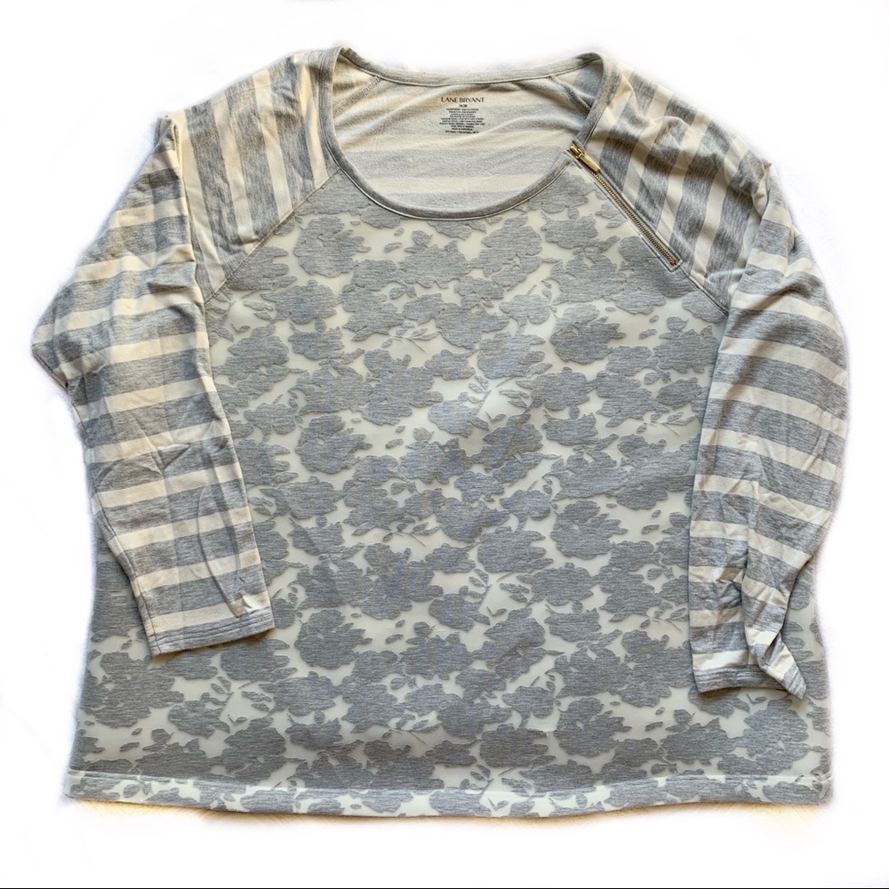 Lane Bryant Scuba Floral Sweatshirt Size 26/28